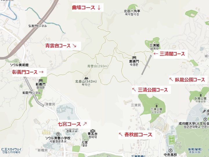 北岳山(ソウル城郭)｜三清洞・ソウル北部(ソウル)の観光スポット｜韓国