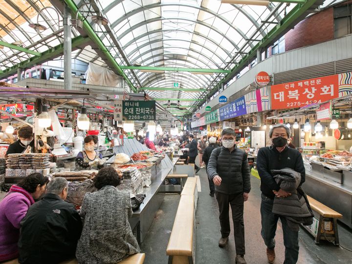 広蔵市場うまいもん通り 韓国のうまいもん横丁 韓国旅行 コネスト